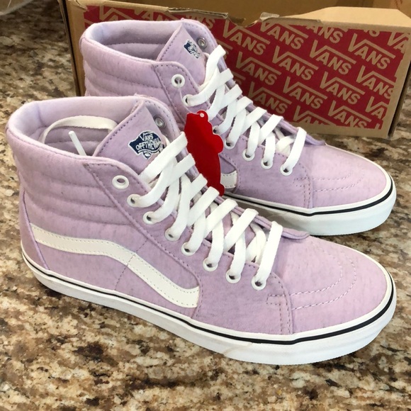 lavender high top vans